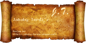 Jakoby Teréz névjegykártya